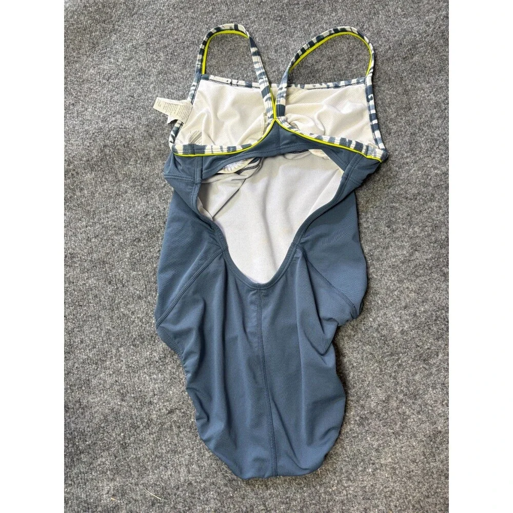 Nike One Piece Swimsuit Girls Size 10 Blue bathing Suit